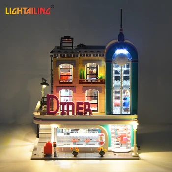 LIGHTAILING LED Lys Kit Til Cerator Ekspert Downtown Diner byggesten Belysning, der er Kompatibelt Med 10260 Og 15037