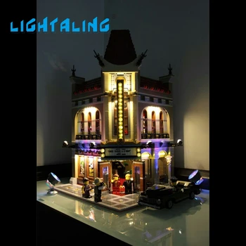Lightaling LED Lys Kit Kompatibel med Kendte Mærke 10232 byggesten Mursten Skaberen Palads Biograf Legetøj