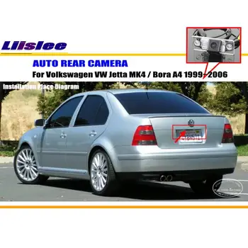 Liislee Bil førerspejlets Kamera Til Volkswagen VW Jetta MK4 / Bora A4 / Reverse Kamera / NTST PAL / Nummerplade Lys OEM
