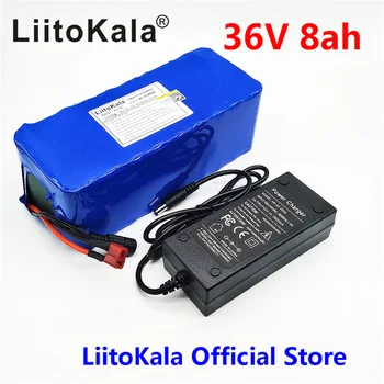 Liitokala 36V 8AH cykel el-bil, scooter batteri med høj kapacitet lithium batteri +42V 2A Oplader