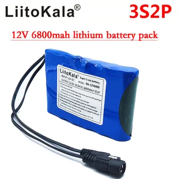 Liitokala Bærbare Super Genopladeligt Lithium-Ion-batteri kapacitet DC 12V 12,6 v 6800mah batteri CCTV Cam Skærm