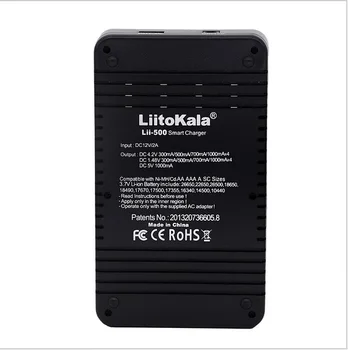 LiitoKala lii - 500 LCD-3,7 V / 1,2 V / 16340/14500/18650/26650 18650/26650 Batería carregador, , hvad DE fabrica lii500 Liit