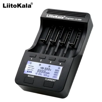 Liitokala Lii-500 NiMH-Batteri, Oplader,3,7 V 18650 18350 18500 17500 10440 26650 1,2 V AA AAA-5 V-udgang LCD-smart oplader