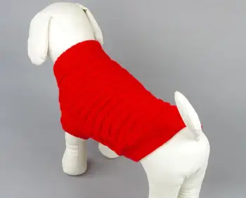 Lille hund sweater cute pet hund Sweater dog vest pet tøj, Forskellige farver af hund sweater 6 størrelsen og 2 farve forsyninger selskabsdyr hvalp