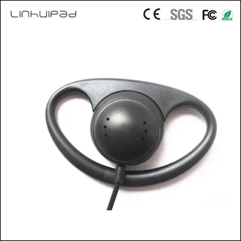Linhuipad 3,5 MM MONO Bløde Enkelt Side Ear Hook-høretelefoner, earbuds For Tour Guide System Monitor System Modtager 100 STK/MASSE