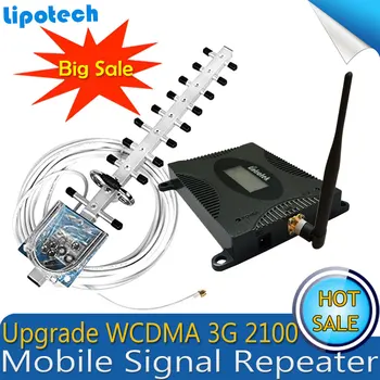 Lintratek Sæt Gain 70dB (LTE-Bånd 1) UMTS 2100 Mobil Signal Booster 3G (HSPA) WCDMA-netværk på 2100MHz 3G-UMTS-Cellulære Repeateren Forstærker