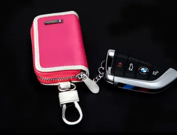 Lion Bolong Pink farve Bil nøglering Nøgle dækning For Audi BMW Cadillac Buick Lexus Chevrolet Citroen Ford Acura Nissan Infiniti Nøgle