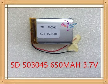 Liter energi-batteri 3,7 V lithium polymer batteri 503045 053045 MP4 MP5 MP3 Bluetooth audio 650MAH