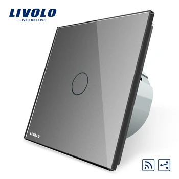Livolo EU-Standard for Trådløse Switch 2 1Gang Måde, AC 220~250V ,Med Fjernbetjening Funktion,C701SR-1/2/3/5,ingen fjernbetjening