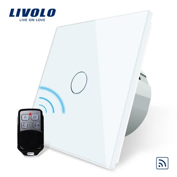 Livolo EU-Standard Remote Switch, AC 220~250V Wall Light Remote Touch Skifte VL-C701R-11 Med Mini Remote Controller RT12