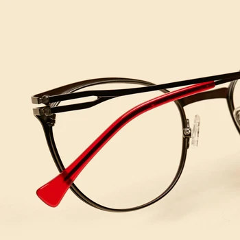 LIYUE Nye Brand kvinder optisk billede Computer-Briller Brille Ramme Recept briller for nærsynethed Metal Rim Briller