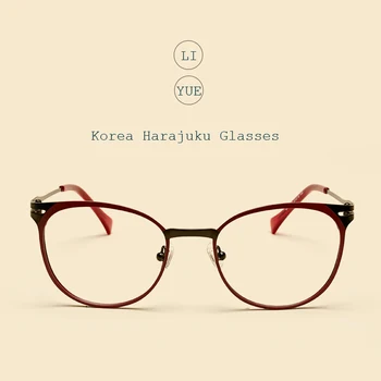 LIYUE Nye Brand kvinder optisk billede Computer-Briller Brille Ramme Recept briller for nærsynethed Metal Rim Briller