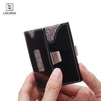 LLH nyligt kreditkort indehaveren exentri lignende punge Multi Card Slot 3 Folde Ultra Tynd Mand Tegnebog