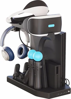 Lodret Stander,Blæseren Køler,Controller Oplader og Hub Opladning Display Stå Udstillingsvindue For PS4 VR Playstation 4 PSVR PS4
