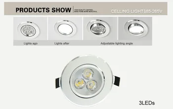Loft downlight Epistar LED loftslampe Sølv Dekoration Forsænket Spot lys AC165-240v for hjem belysning led pære lys