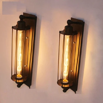 Loft Vintage væglamper Amerikanske Industrial væglampe Edison Lys 40W E27 Sengen vægbeslag Hjem Dekoration Belysning