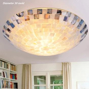 Loftslampe LED Abajur Luminaria teto Mosaik Muslingeskal LED Loft Lamper Dekoration til Hjemmet Belysning