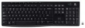 Logitech Wireless Keyboard K270 med langtrækkende Trådløse