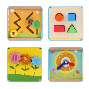 LOGO WOODBaby træ-legetøj til børn Træ Klassiske Multi Form Sorter Blokere for Børn Gave juguetes brinquedos Multifunktions-box