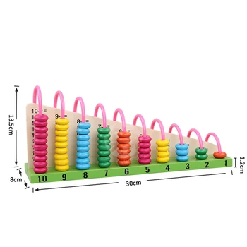 LOGOWOOD Træ-abacus Baby Matematik legetøj Rainbow Perle Klassiske montessori Matematiske Træ Legetøj læring Tidlig pædagogisk legetøj gave