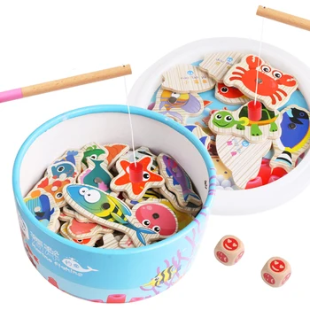 Logwood 60pcs Set Magnetic Fiskeri Toy Spil Kids 3 Stang 3D Fisk, Baby Pædagogisk Legetøj Udendørs Sjov Kids Legetøj