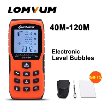 LOMVUM LV-503 Håndholdte Laser Distance Meter 40 M 60 M 80 M 100 M Mini Laser Afstandsmåler Laser Tape Range Finder Diastimeter Måle