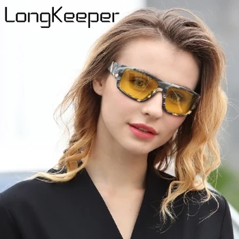 LongKeeper 2018 Nye Night Vision Solbriller Kvinder Brand Designer Polariseret Nat Kørsel Forstærket Lys På Regnfulde Overskyet, Tåge Dag