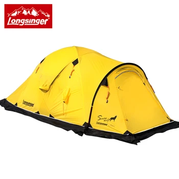 Longsinger/Silicon ultra-light dobbelt lag udendørs camping vandring telt vinter telt