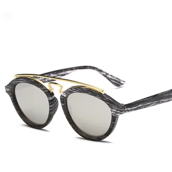 LONSY Mode-Cat Eye Solbriller Kvinder Vintage Luksus Brand Designer Runde Briller Mænd Steampunk Sol Briller, oculos de sol