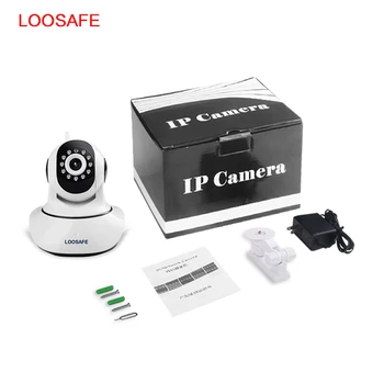LOOSAFE HD 720P Trådløst IP-Kamera WIFI Onvif Videoovervågning, alarmsystemer Security Network Hjem IP-Kamera nattesyn
