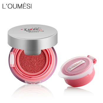 Loumesi luftpude blusher med 1 pc Refill Vandtæt Blush Maquiagem Ansigt Makeup Kinden Farve Blusher naturlig makeup