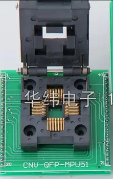 LQFP44 at DIP40/TQFP44QFP44 IC test blok/adapter/test bænk/Burn-in Stik til ATMEGA88