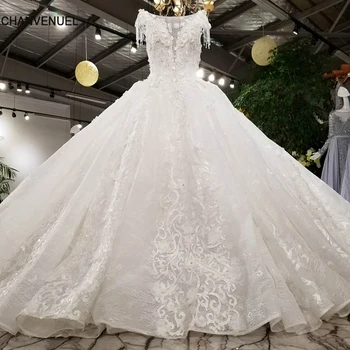 LS00380 snøre luksus bryllup kjole 2018 sexet nogensinde temmelig generøse smukke kjoler vestidos de noiva brude kjole gelinlik
