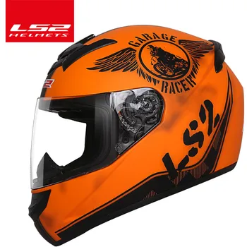 LS2 Globale butik LS2 FF352 fuld ansigtsmaske, motorcykel hjelm Gratis opgradering anti-fog lens casque moto racing hjelm ECE-godkendt