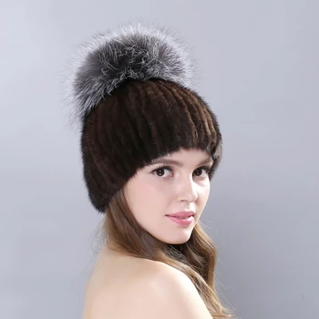 LTGFUR 2018 Rusland top klasse luksus damer pels caps mode elegant huer high-end kvindelige cap ægte mink pels