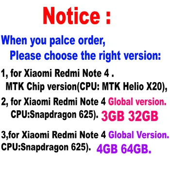 LTPro MTK Helio X20 version/global version 32GB/64GB LCD-Skærm Touch screen Digitizer Assembly + ramme Til Xiaomi Redmi Note 4