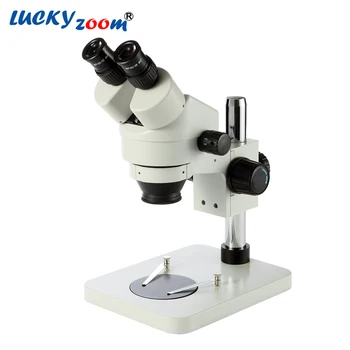Luckyzoom 3,5 X-90X Tabel Søjle Stå Zoom Kikkert Stereo-Mikroskop Inspektion PCB Reparation Microscopio 144 LED-lyskilde