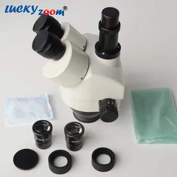 Luckyzoom Professionel 7X-45X Trinokulartubus Stereo Zoom Lodret Mikroskop 5MP CMOS-USB-Microscopio Kamera PCB Udskæring Reparation