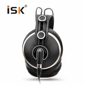 Luksuriøst Komfortable ISK HD9999 Helt lukket Skærm Headset hovedtelefon til DJ/audio mixing/recording studio overvågning