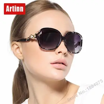 Luksus brand designer solbriller kvinder UV400 polariseret runde mænd sol briller udsmykning templet sexy unge overdimensionerede M8004