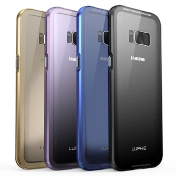 Luksus For coque Galaxy S8 Tilfælde Samsung S8 Cover Gennemsigtig Rustning Til samsung galaxy S8 plus tilfælde dække s8plus kant s 8