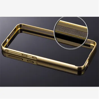 Luksus Guld Plating Rustning Aluminium Stel af Metal + Spejl Akryl Tilfældet For HTC 826 Back Cover Til HTC Desire 826