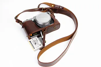 Luksus-Kamera Video-Case Taske Til Fujifilm X100 X100S X100T PU Læder kamerataske Vintage beskytte Dække tag Batteriet direkte