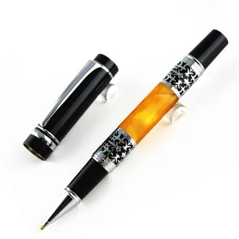 Luksus MONTE MOUNT Orange og sort metal Sort refill jubilæum pen kontor rullelejer bolden pen