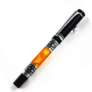 Luksus MONTE MOUNT Orange og sort metal Sort refill jubilæum pen kontor rullelejer bolden pen