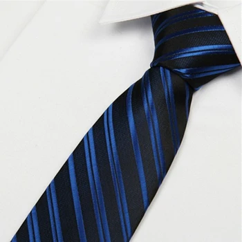 Luksus mærke smal stribe uafgjort mænds 8 cm corbatas estrechas bryllup silke slips gravata slank jacquard cravate business-lote