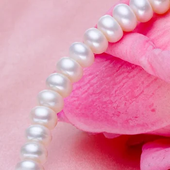 Luksus Sexy Sweet 7-10mm naturlige perle hairbands Bryllup smykker Mode hovedbeklædning For kvinder Gratis fragt