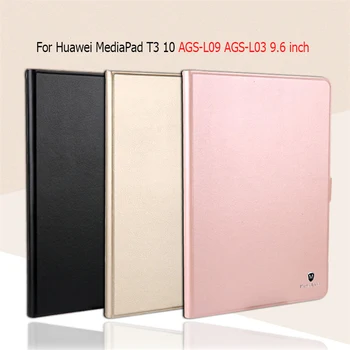 Luksus Smart Sag For Huawei MediaPad T3 10 AGS-L09 AGS-L03 9.6 tommer Tablet Funda Dækning for Huawei MediaPad T3 10 Tilfælde