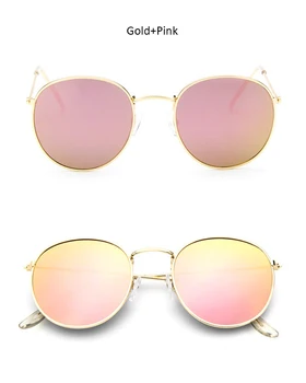 Luksus Vintage Runde Solbriller Kvinder Brand Designer Kvindelige Solbriller Point Solbriller Til Kvinder Dame Solbrille Spejl 2017 Stråler