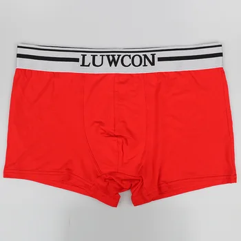 LUWCON Mærke 5pcs/masse Mænds Undertøj, boxershorts Modal Soft åndbar Underbukser U konveks Boksere Mænd